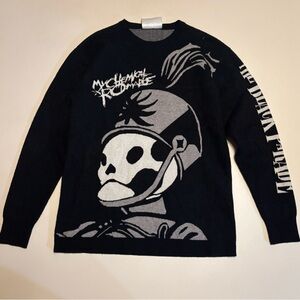 My chemical romance band goth knitted sweater